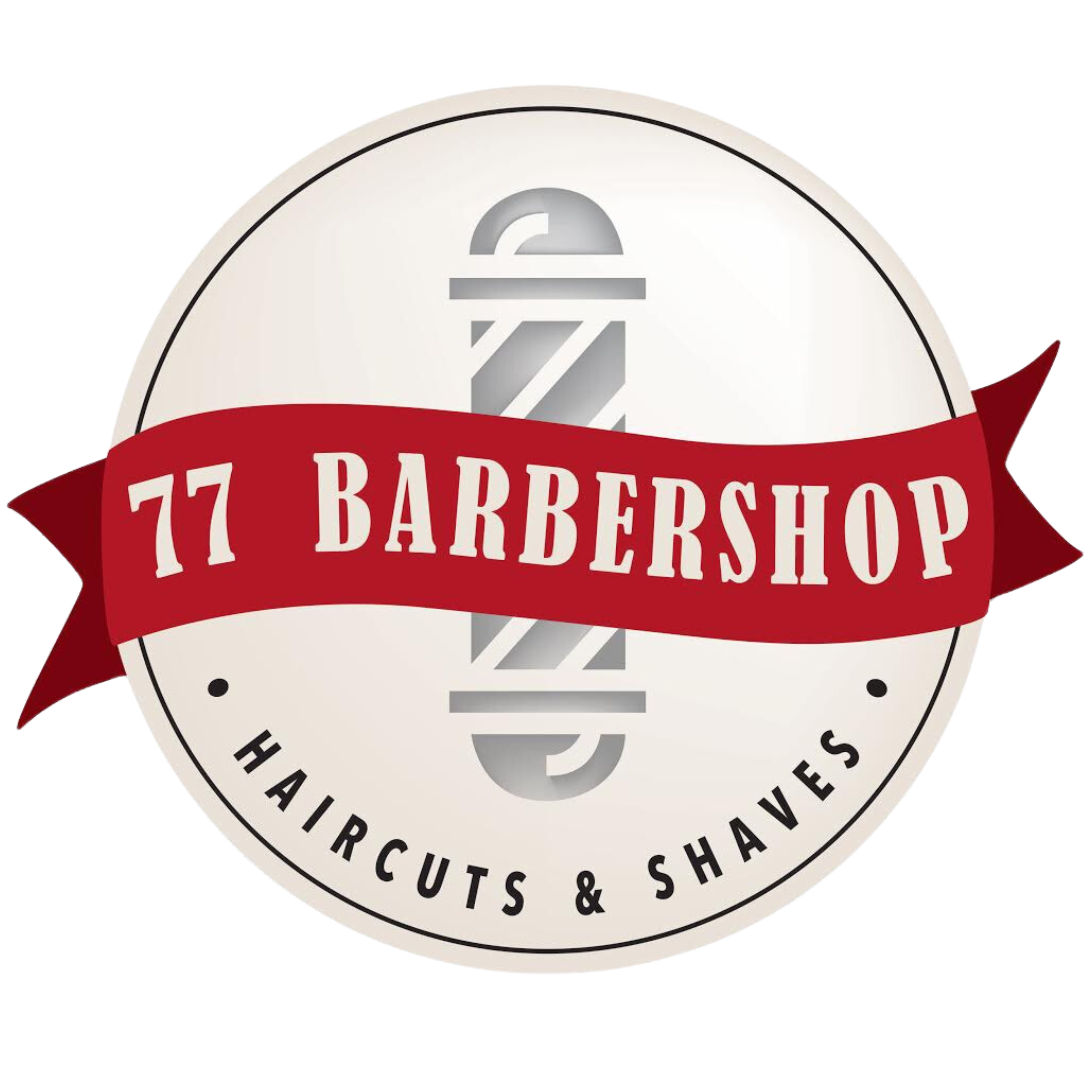 77 Barbershop Logo